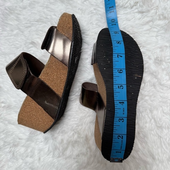 Eric Michael Brown Platform Sandals Size 6 - Picture 11 of 12